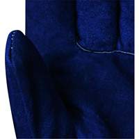 630 Blue Insulated Fitter's Gloves, One Size, Split Cowhide Palm, Boa Inner Lining Kelford