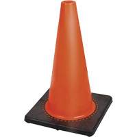 Premium Flexible Safety Cone, 18", Orange SHE781 | Kelford