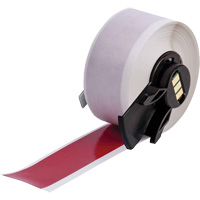 Multi-Purpose Label Tape, Vinyl, Red, 1" Width Kelford