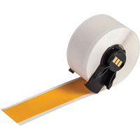 Multi-Purpose Label Tape, Vinyl, Yellow, 1" Width Kelford