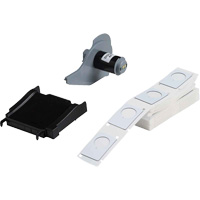 Raised Panel Labels, Polyester, 1.2" L x 1.9" H, White Kelford
