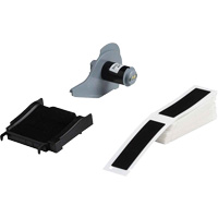 Raised Panel Labels, Polyester, 1" L x 4" H, Black Kelford