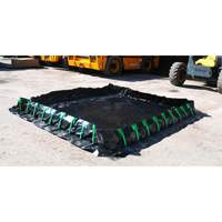 Berme Ultra-Containment Berm, Capacit&eacute; 3740 gal. US, 10' la x 50' lo x 12" h, Paroi &agrave; piquets Kelford