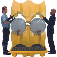 Syst&egrave;me de confinement Ultra-Drum sans drain pour 4 barils, 53" lo x 53" la x 77,8" ha, 3000 gal. US Capacit&eacute; Kelford