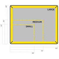 Petit tampon Ultra-Filter, Capacit&eacute; 0,8 gal. US, 2,5' la x 2' lo x 3" h, Paroi en mousse Kelford