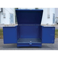 Ultra-Hard Top S4 Steel Spill Pallet, 61" L x 54.4" W x 52" H, 4700 lbs. Load Capacity Kelford