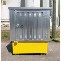 Steel Ultra-IBC Hard Top, 71.1" L x 83.1" W x 66.3" H, 5640 lbs. Load Capacity Kelford