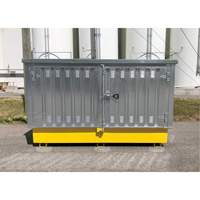 Steel Ultra-Twin IBC Hard Top, 123.4" L x 73.4" W x 66.4" H, 12250 lbs. Load Capacity Kelford