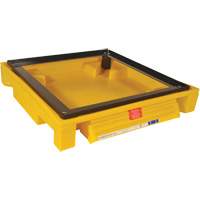 Single Drum Ultra-Safety Cabinet Bladder System, 37,8" lo x 37,8" la x 6,3" h, Capacit&eacute; de charge 1500 lb Kelford