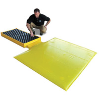 Ultra-Spill Deck flexible, &agrave; vessie, 2 barils, Capacit&eacute; de d&eacute;versement 88 gal. US, 48" x 27" x 5" Kelford