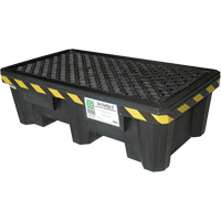 Ultra-Spill Pallet mod&egrave;le &eacute;conomique, 2 barils, Capacit&eacute; de d&eacute;versement 66 gal. US, 53" x 29" x 16,5" Kelford