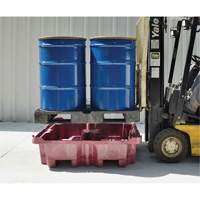 4-Drum Ultra-Spill King<sup>®</sup> Flat Deck Spill Pallet, 85 US gal. Spill Capacity, 51" x 51" x 17.5" SHF638 | Kelford