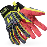 Rig Lizard&reg; 2028X Cut-Resistant Gloves, 6/X-Small, Synthetic/HPPE Palm, Elastic/Hook & Loop Cuff Kelford