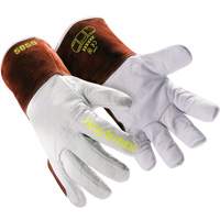 HeatArmor&reg; 5058 Welding Gloves, Grain Goatskin, Size Small/7 Kelford
