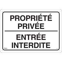 "Propriété privée" Sign, 14" x 20", Aluminum, French SHG605 | Kelford