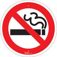 No Smoking CSA Safety Sign, 12" x 12", Aluminum, Pictogram SHG610 | Kelford