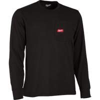 Gridiron™ Long-Sleeved Pocket-T-Shirt, Men's, Small, Black SHG901 | Kelford