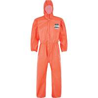 MicroMax&reg; NS Coverall with Elastic Hood, Cuffs, Waist & Ankles, Small, Orange, Microporous Kelford