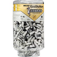 Zebras™ Disposable Earplugs Refill for EcoStation<sup>®</sup>  Earplug Dispenser, Bulk - Canister SHH489 | Kelford
