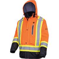 5407 Waterproof Insulated Heated Safety Jacket, Men's, Small, High-Visibility Orange Kelford