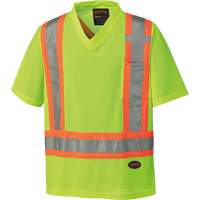 6989 Traffic Micro Mesh T-Shirt, X-Small, High Visibility Lime-Yellow Kelford