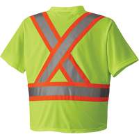 6989 Traffic Micro Mesh T-Shirt, X-Small, High Visibility Lime-Yellow Kelford