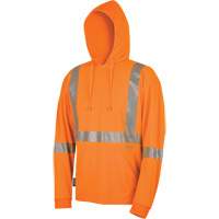 6964 Bird's-Eye Safety Hoodie, Small, High Visibility Orange Kelford