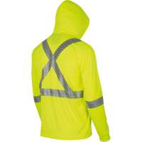 6965 Bird's-Eye Safety Hoodie, Small, High Visibility Lime-Yellow Kelford