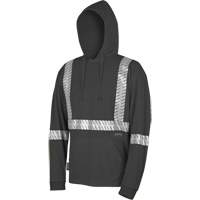 6966 Bird's-Eye Safety Hoodie, Small, Black Kelford