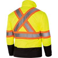 5771 Waterproof Reversible Safety Jacket, Polyester/Polyurethane, High Visibility Lime-Yellow, Small Kelford