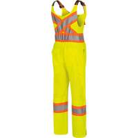 6000W Women's High-Visibility Traffic Safety Overalls, Polyester, X-Small, High Visibility Lime-Yellow Kelford