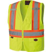 6689 High-Visibility Vest, High Visibility Lime-Yellow, 4X-Large, Polyester Kelford