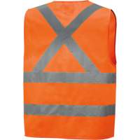High-Visibility Tricot Safety Vest, High Visibility Orange, Large, Polyester, CSA Z96 Class 2 - Level 2 SHI013 | Kelford