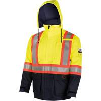 4485 Defender&reg; FR/Arc/Antistatic Trilaminate Safety Jacket, Small, Black/High Visibility Yellow, 11 cal/cm² Kelford