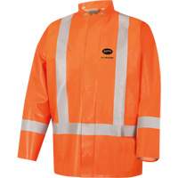 5990J Super Heavy-Duty FR/Arc Resistant Safety Rain Jacket, Small, High Visibility Orange, 11 cal/cm² Kelford
