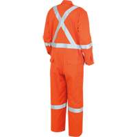 7708A "The Rock" FR-Tech&reg; High Visibility FR/Arc Rated Coveralls, Size 36, High Visibility Orange, 10 cal/cm² Kelford