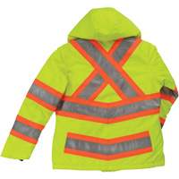 Manteau de s&eacute;curit&eacute; isolant et extensible pour femmes, Polyester, Jaune lime haute visibilit&eacute;, T-petit Kelford
