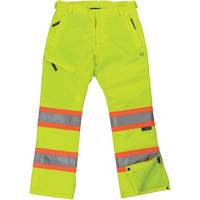 Womens Insulated Flex Safety Pant, Polyester, X-Small, High Visibility Lime-Yellow Kelford