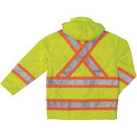 Manteau de s&eacute;curit&eacute; imperm&eacute;able en tissu ind&eacute;chirable Ripstop, Polyester, T-petit, Jaune lime haute visibilit&eacute; Kelford