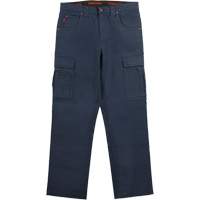 Pantalon de travail WP100, Coton/Spandex, Bleu marine, Taille 0, Entrejambe 30 SHJ118 | Kelford