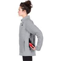 Manteau chauffant M12 Axis avec pile, Femmes, Petit, Gris Kelford