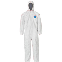 SFR Coveralls with Hood, Medium, White, Tyvek&reg; 400 Kelford