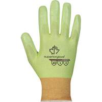 Gants r&eacute;sistant aux coupures haute visibilit&eacute; S18TAXFN, Taille 6, Calibre 18, Rev&ecirc;tement Mousse de nitrile, Enveloppe en TenActiv, ASTM ANSI niveau A9 Kelford