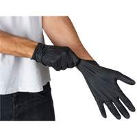 Emballages de gants jetables pour machine distributrice, Petit, Nitrile, 5 mils, Sans poudre, Noir, Classe 2 Kelford