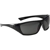 Hustler Hydrophobic Wraparound Safety Glasses, Smoke Lens, Anti-Fog/Anti-Scratch Coating, CSA Z94.3 SHK036 | Kelford