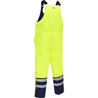 Salopette pour le froid extr&ecirc;me Bisley, Polyester, Petit, Jaune lime haute visibilit&eacute; Kelford
