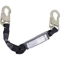 SA-5200-2.5 Shock Absorbing Lanyard, 2.5', Snap Hook Center, Snap Hook Leg Ends, Polyester Kelford