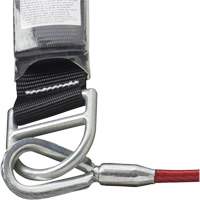 SA-5500-4 Shock Absorbing Lanyard, 4', Snap Hook Center, Snap Hook Leg Ends, Galvanized Steel Kelford