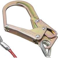 SA-55522-4 PVC-Coated Shock Absorbing Lanyard, 4', Form Hook Center, Snap Hook Leg Ends, Galvanized Steel Kelford