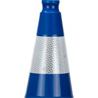 Premium Traffic Cone, 28", Blue, 4" Reflective Collar(s) Kelford